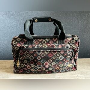 Vintage Diane Von Furstenberg Mosaic Collection Carry On Travel Bag